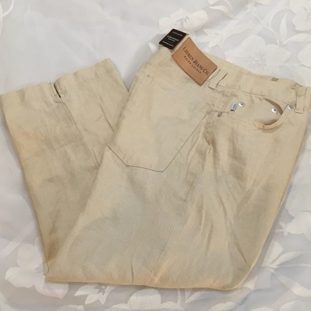 Lauren Jeans Co. By Ralph Lauren Linen Capris - Picture 5 of 5